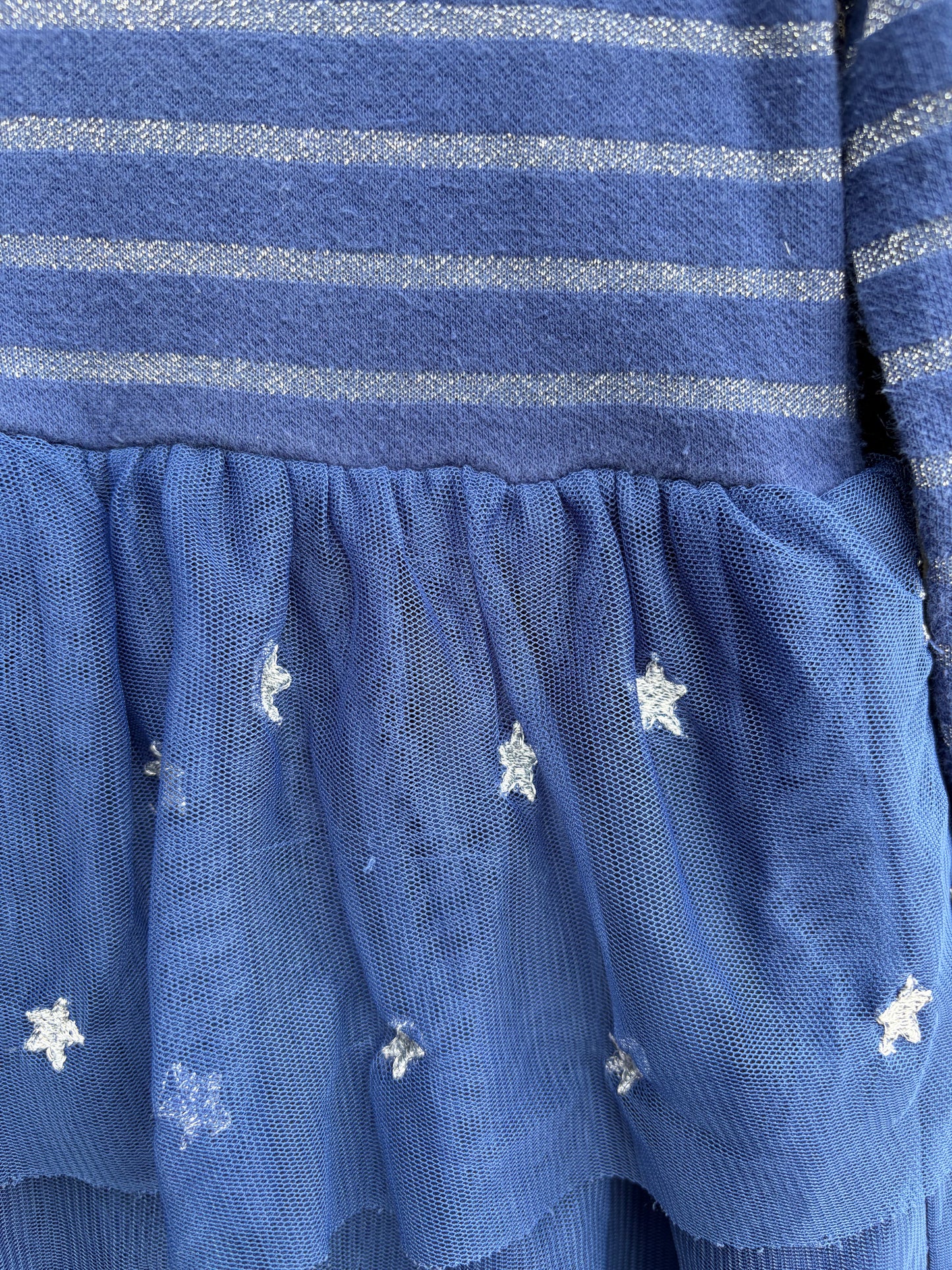 MB Navy stripes&stars dress 6-7y (116-122cm)