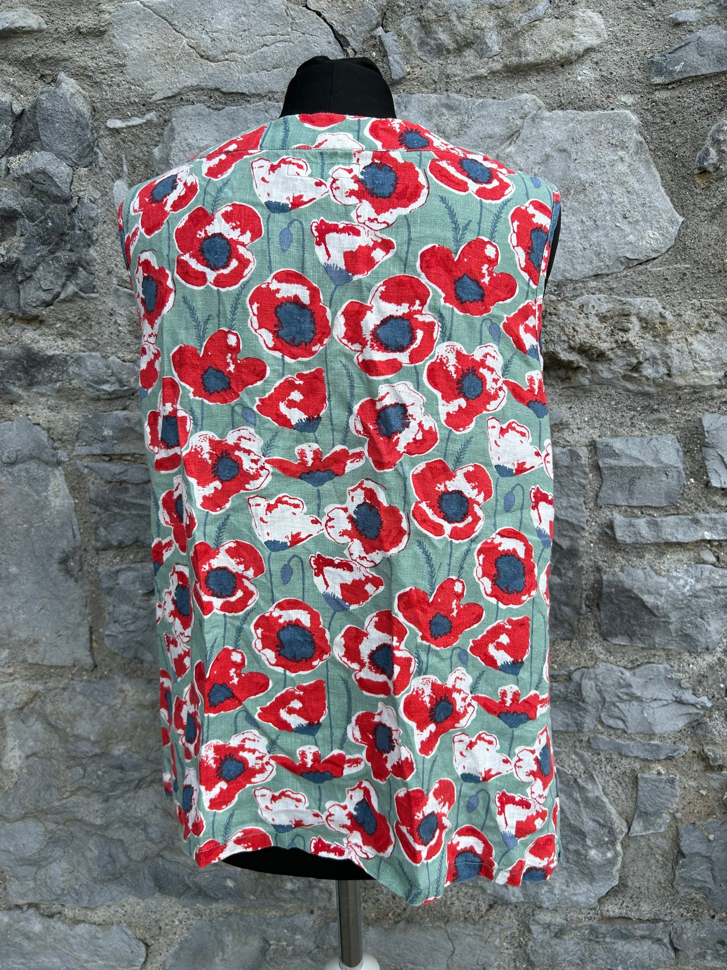 Poppies green top uk 12