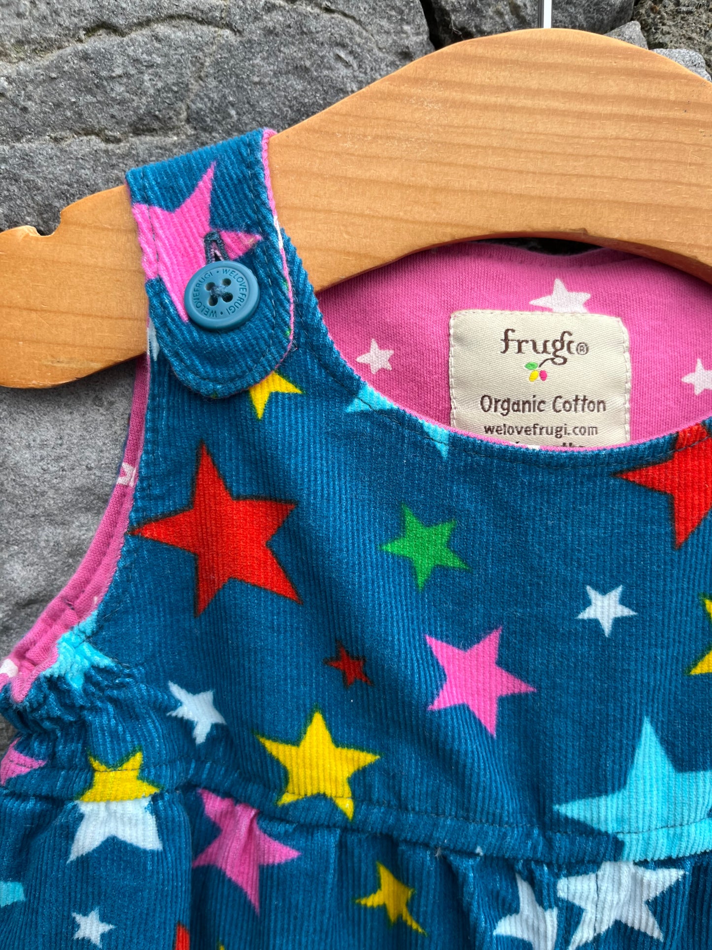 Stars cord dungarees   3-6m (62-68cm)