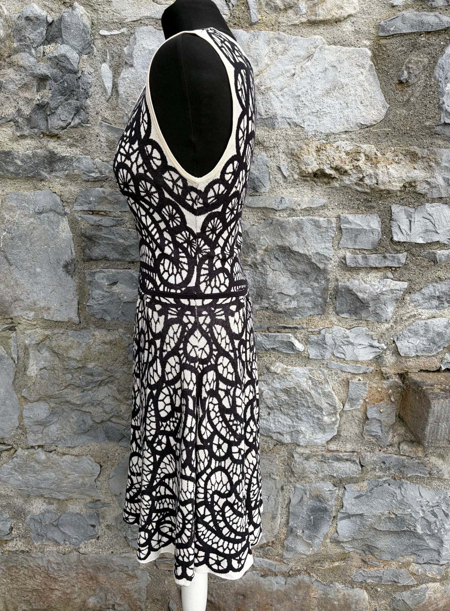 Talulah Knit Mini black&white Dress uk 8