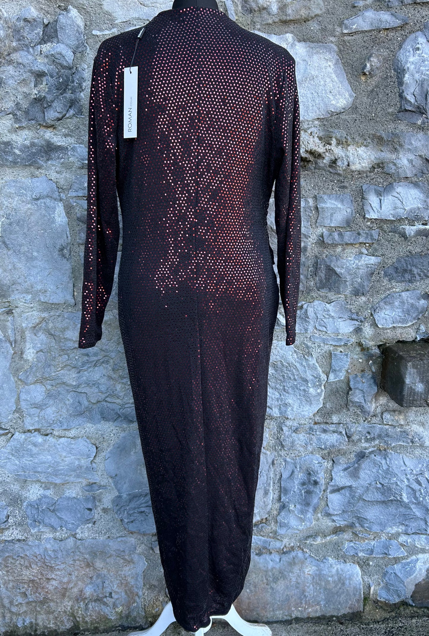 Red sparkly dress uk 14