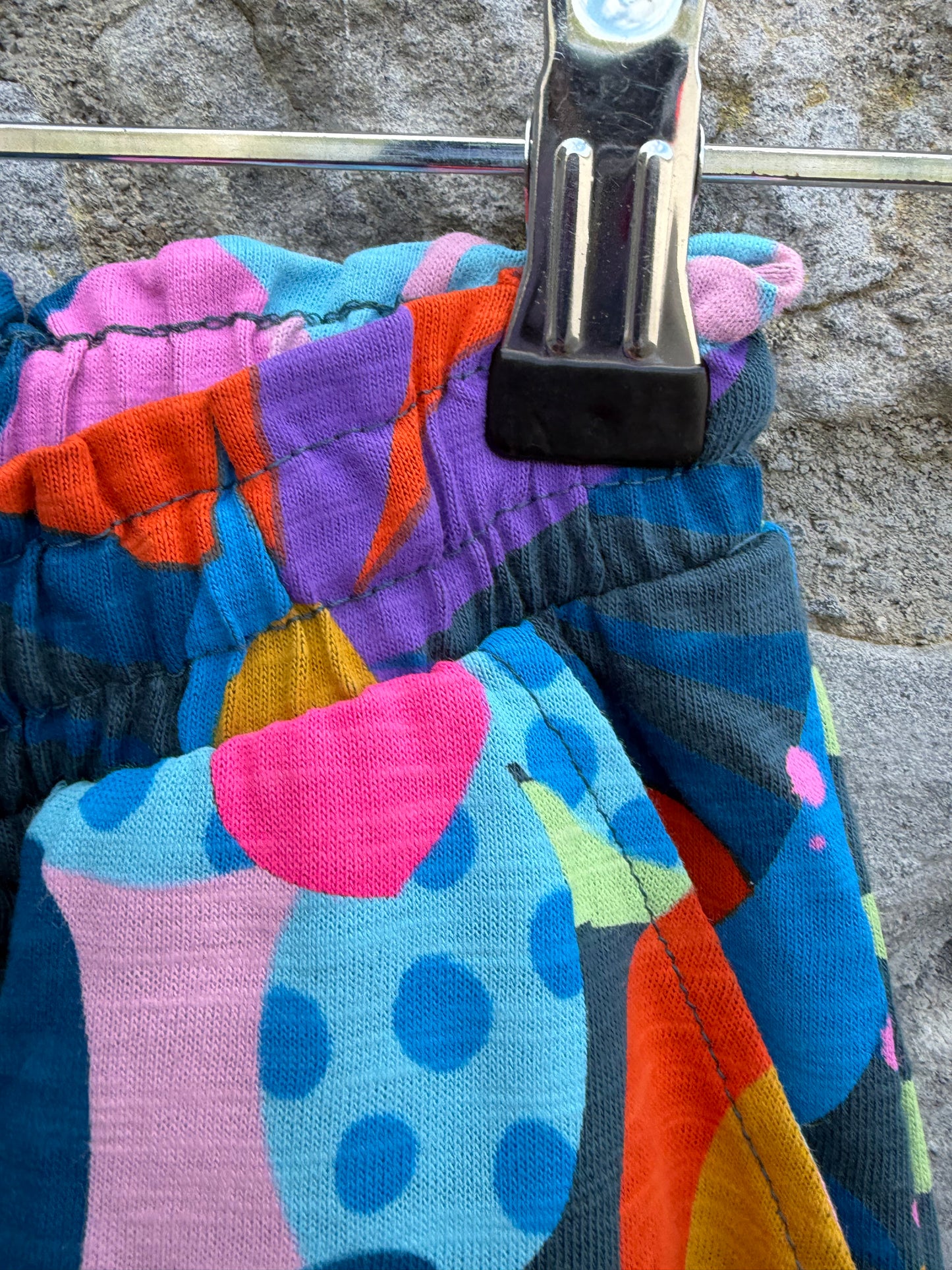 Colourful flowers sweat pants  3-4y (98-104cm)