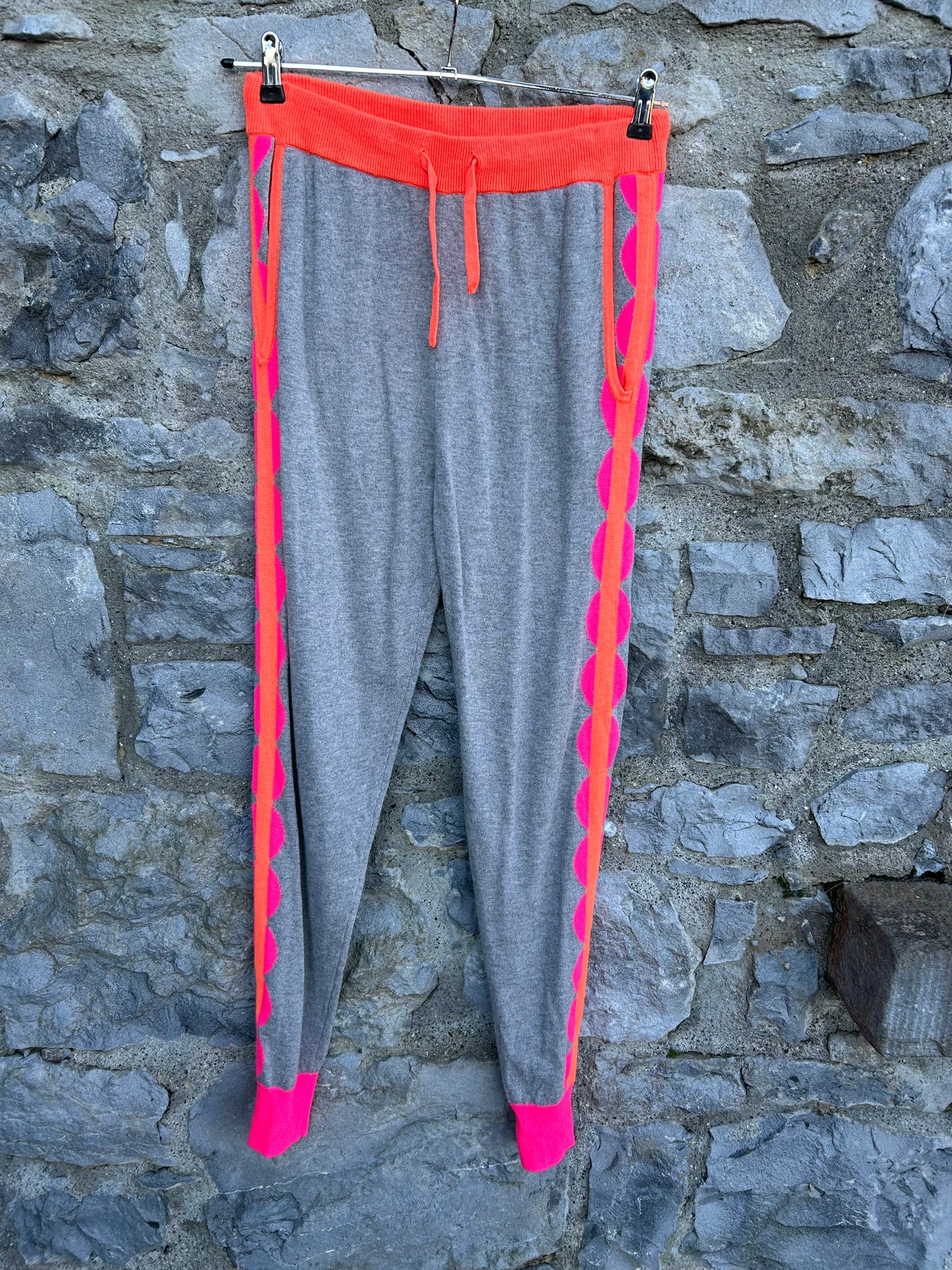 Grey knitted  joggers uk 8