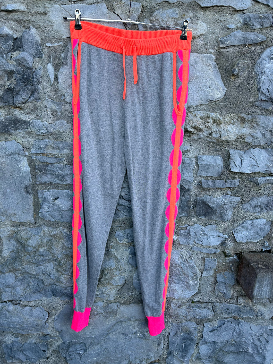 Grey knitted  joggers uk 8