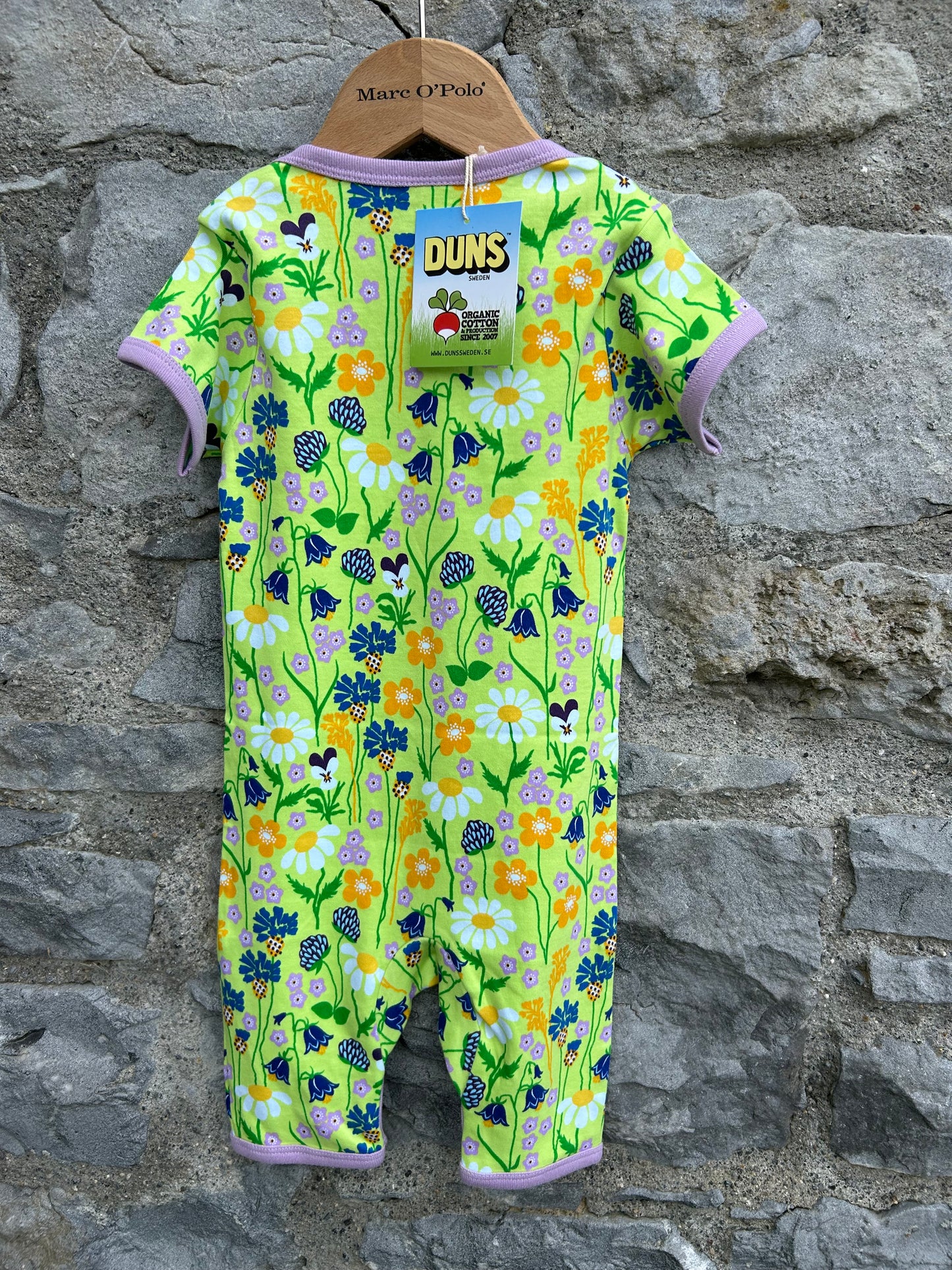 Lime green meadow rompers  12m (80cm)