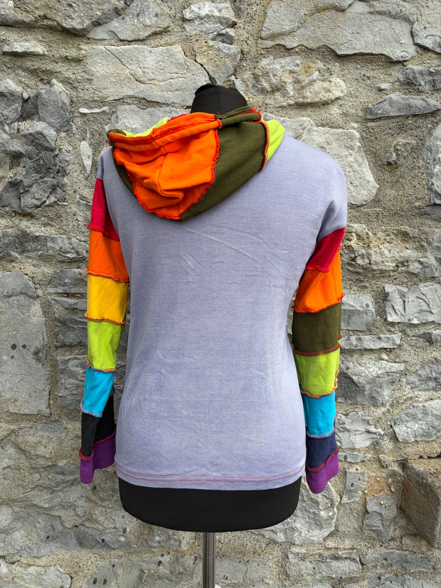 Y2K rainbow hoodie uk 8-10