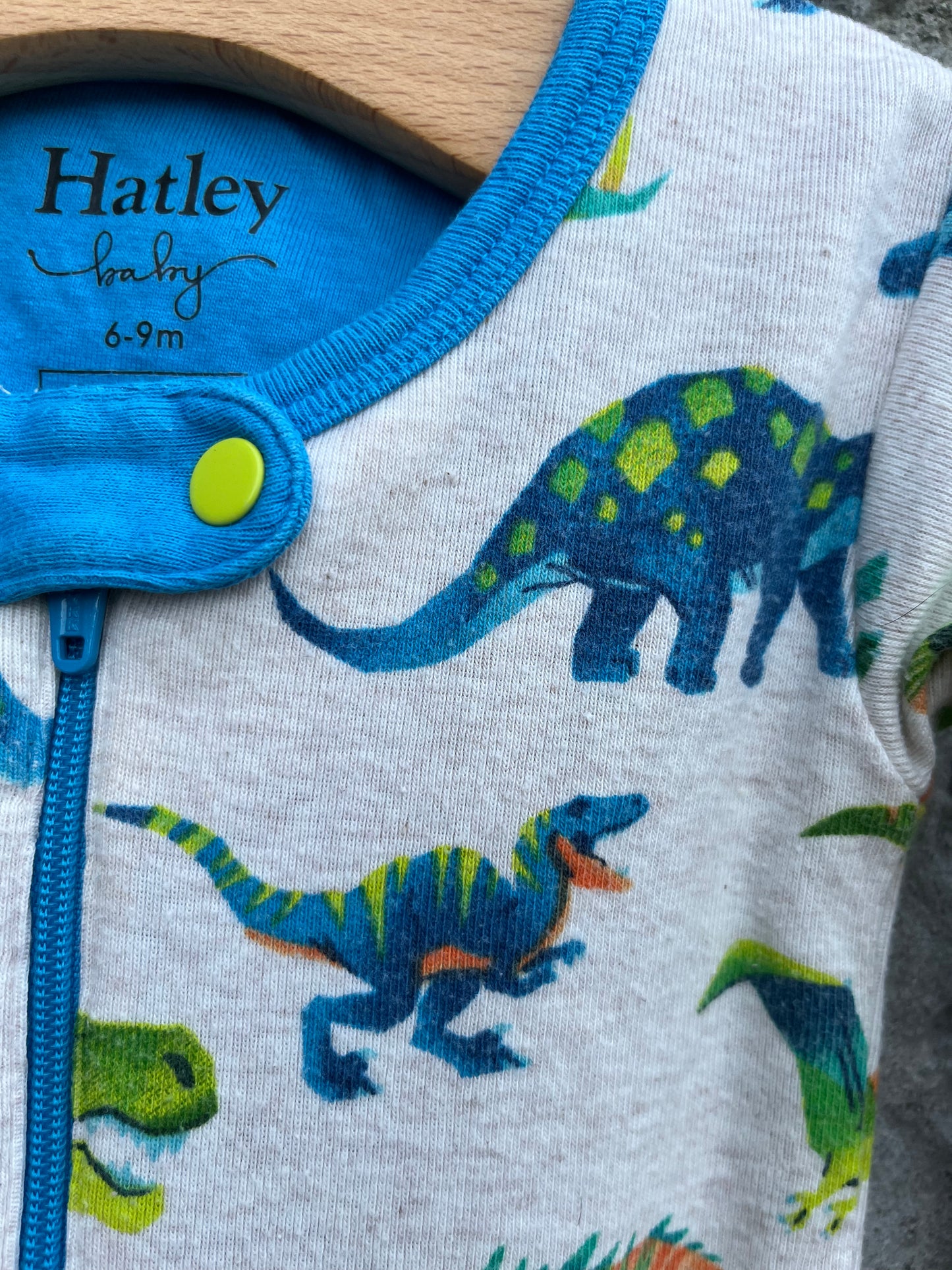 Dinosaurs grey onesie  6m (68cm)