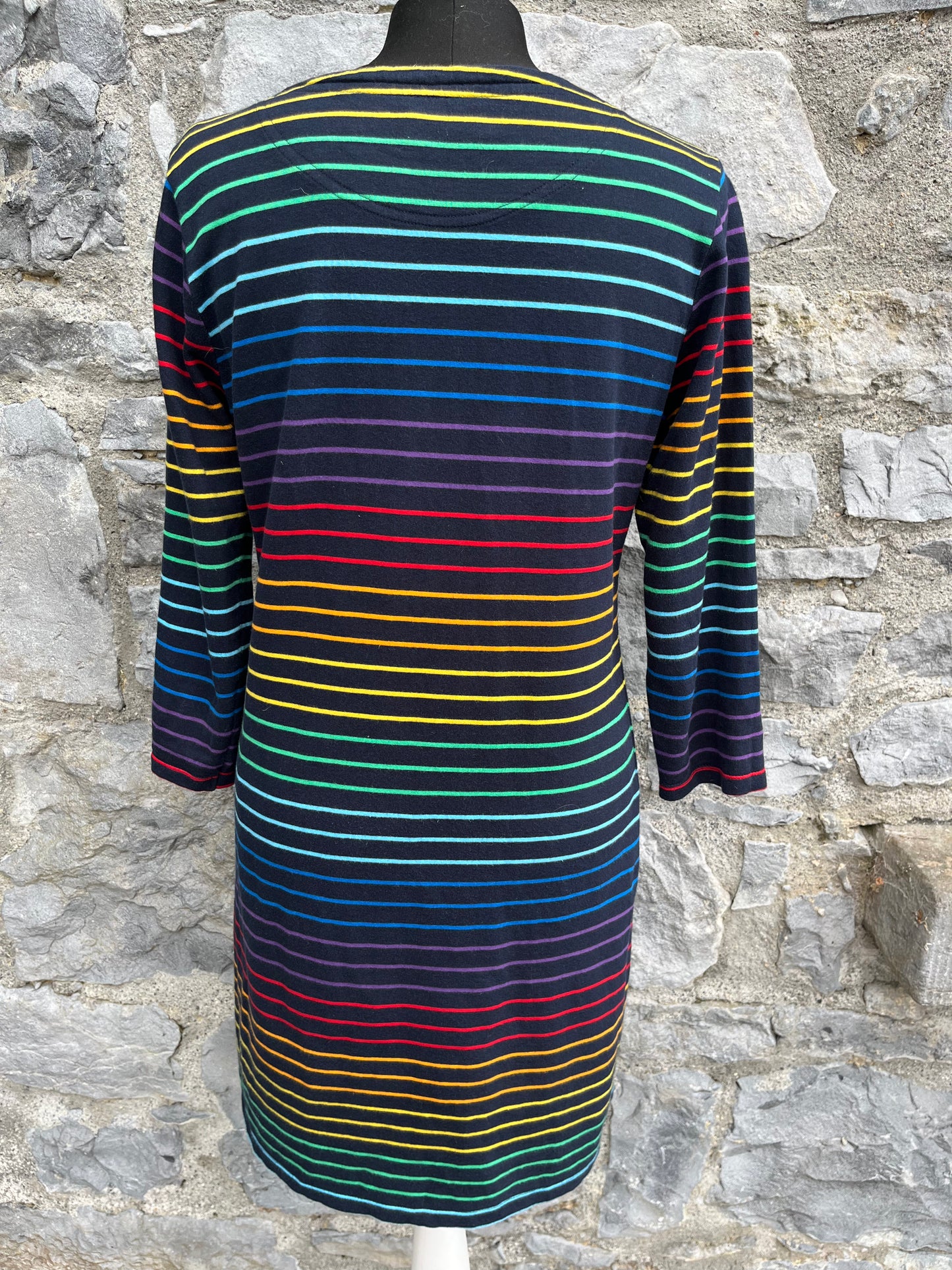 Rainbow stripes dress uk 12