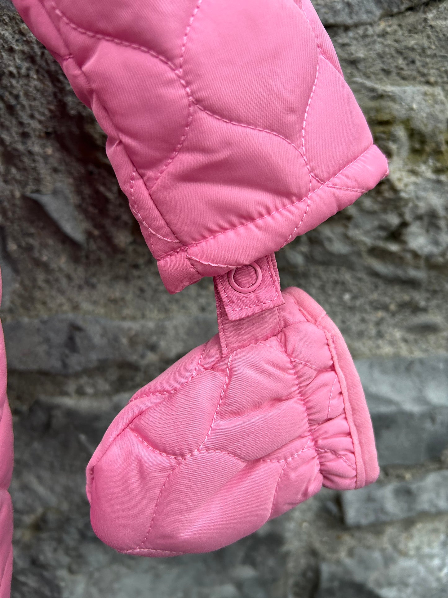 Pink quilt snowsuit  3-6m (62-68cm)
