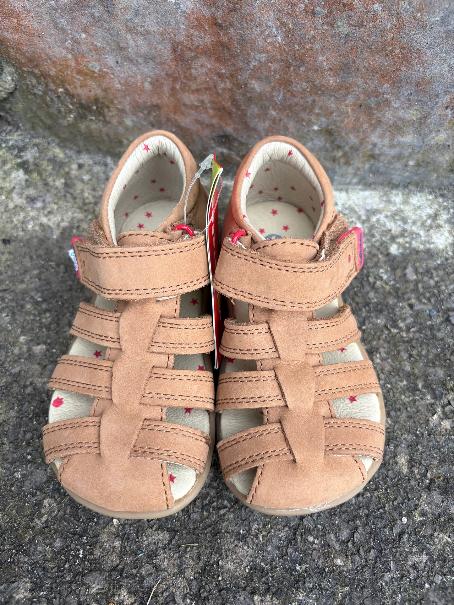 Beige leather sandals  uk 22 (eu 23)