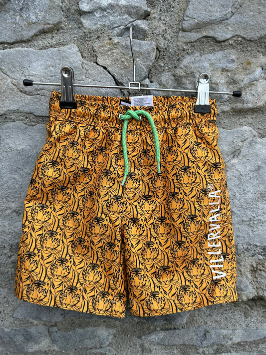 Mustard tiger shorts  18-24m (86-92cm)