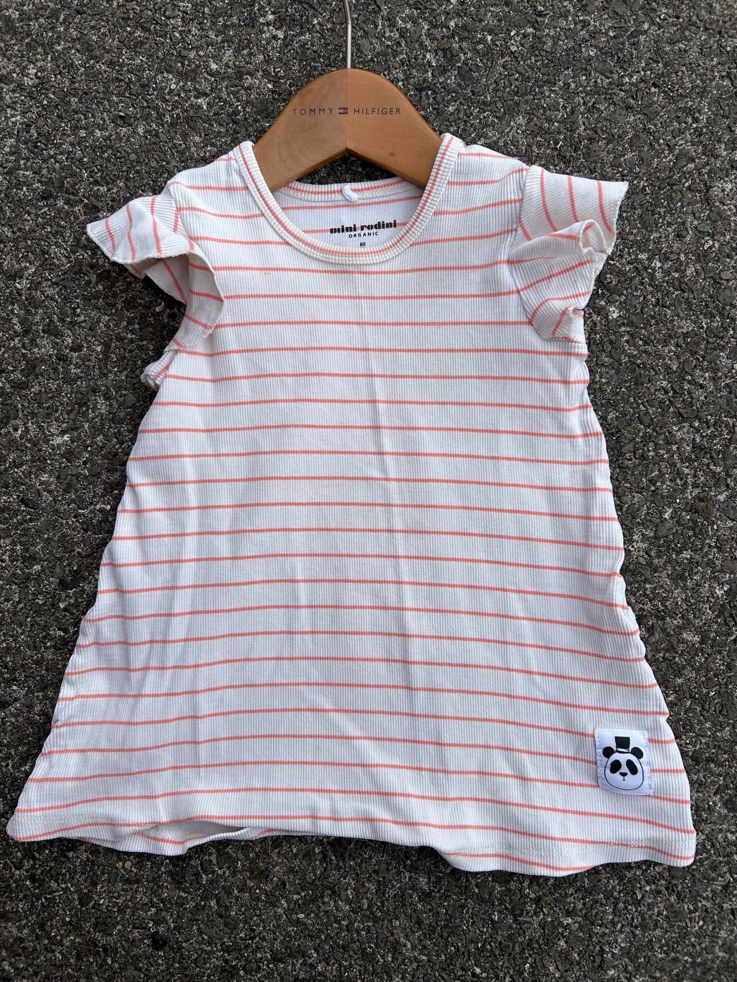 MR Pink stripy tunic  12-18m (80-86cm)