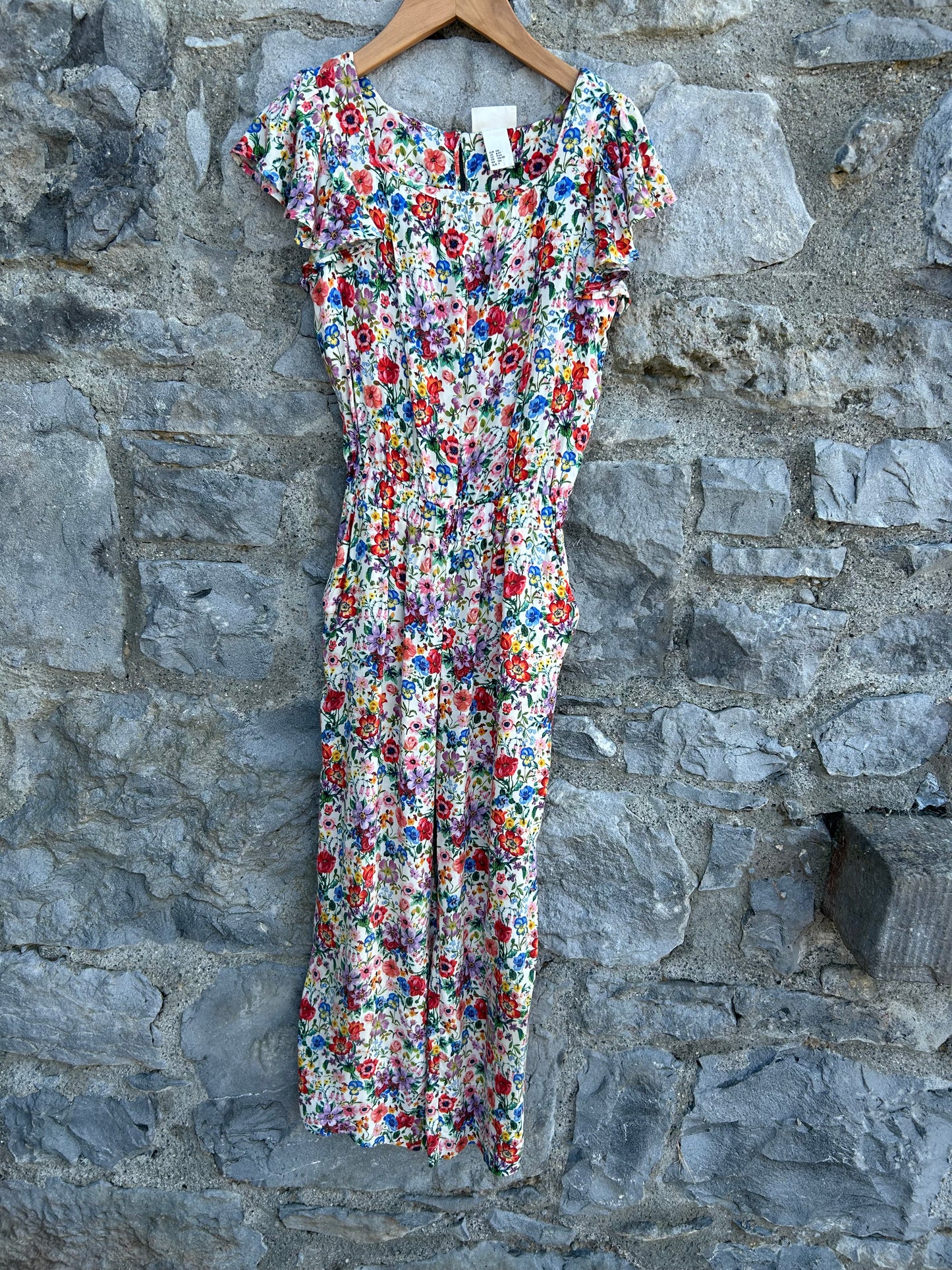 Colourful flowers jumpsuit   8-9y (128-134cm)