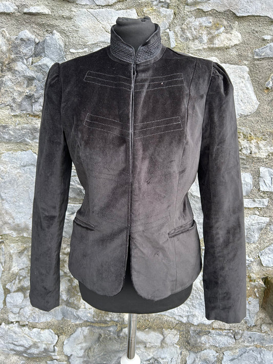 Y2K black velvet jacket uk 10