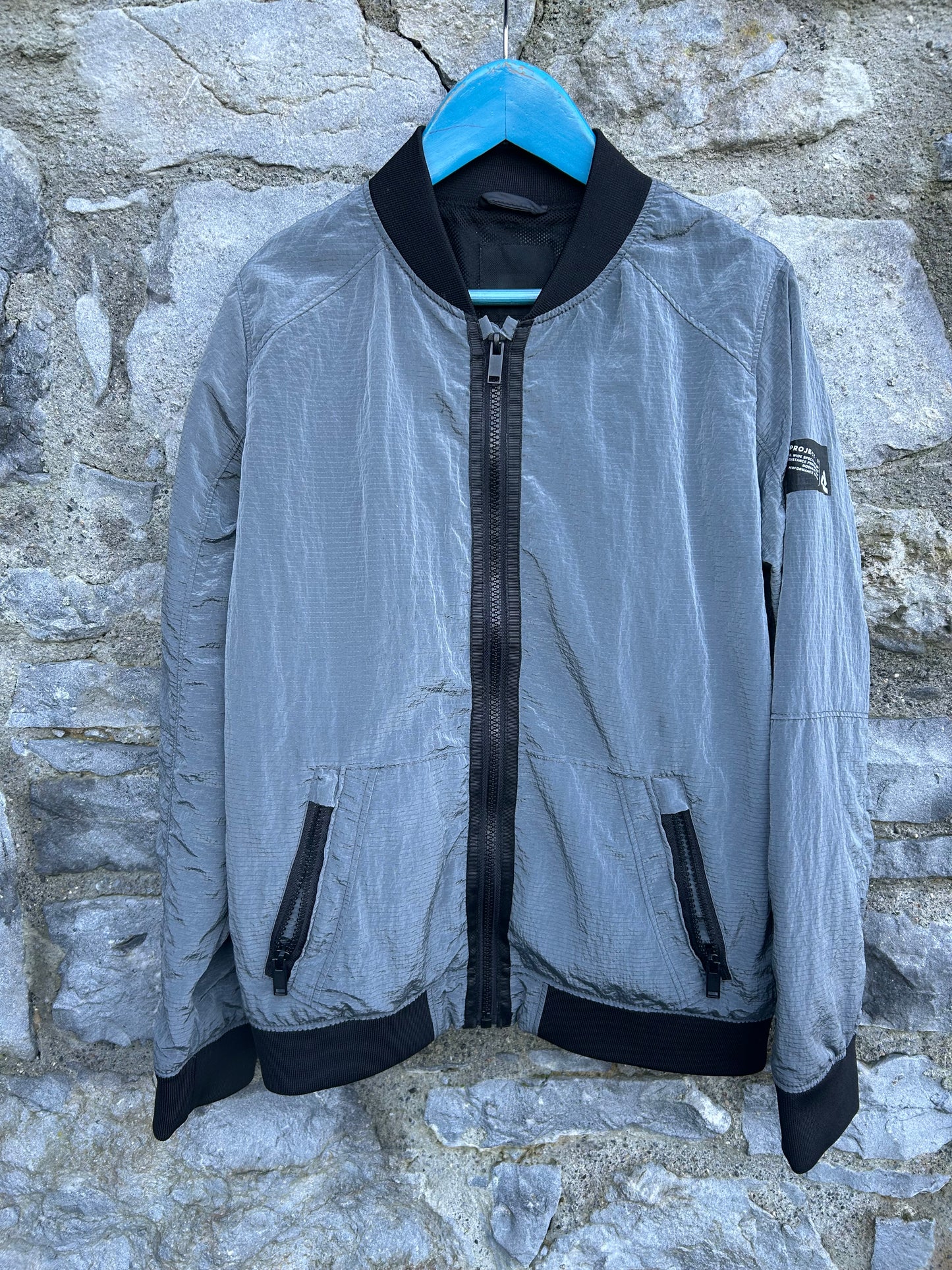 Silver bomber jacket  11-12y (146-152cm)