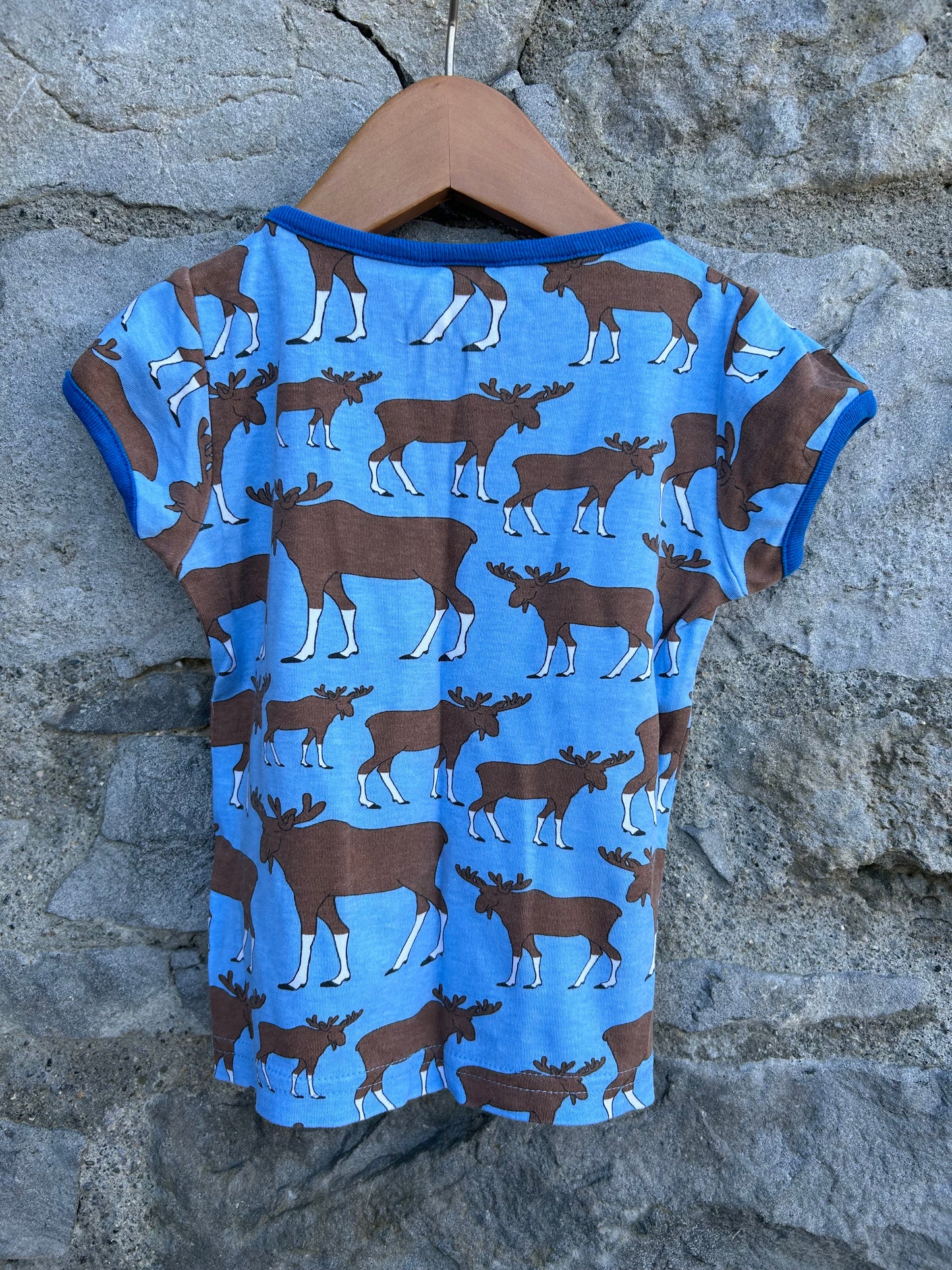 Moose blue T-shirt  12-18m (80-86cm)