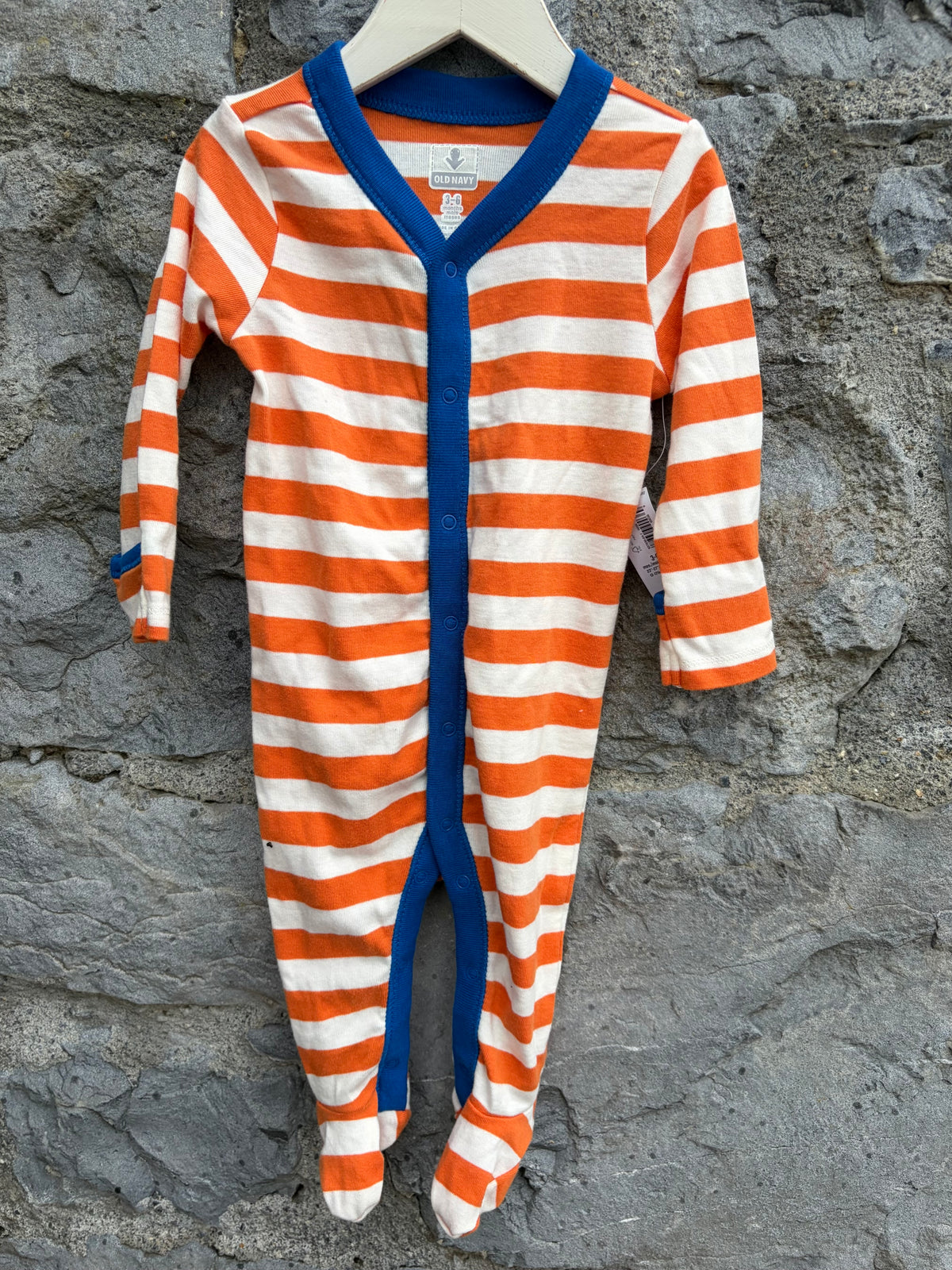 Orange stripy onesie 3-6m (62-68cm)