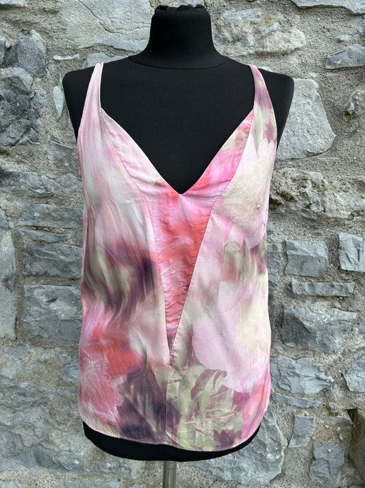 Pink tie dye top uk 8-10
