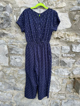 Load image into Gallery viewer, Navy spotty jumpsuit  9-10y (134-140cm)
