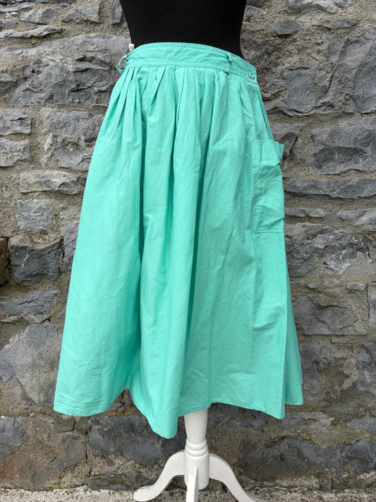 80s green skirt uk 10
