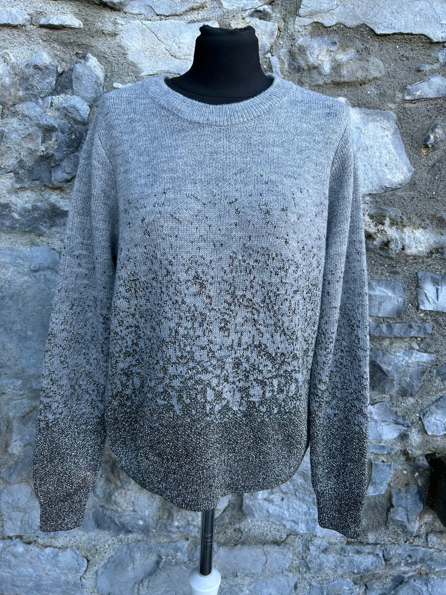 Grey&silver jumper uk 12-14