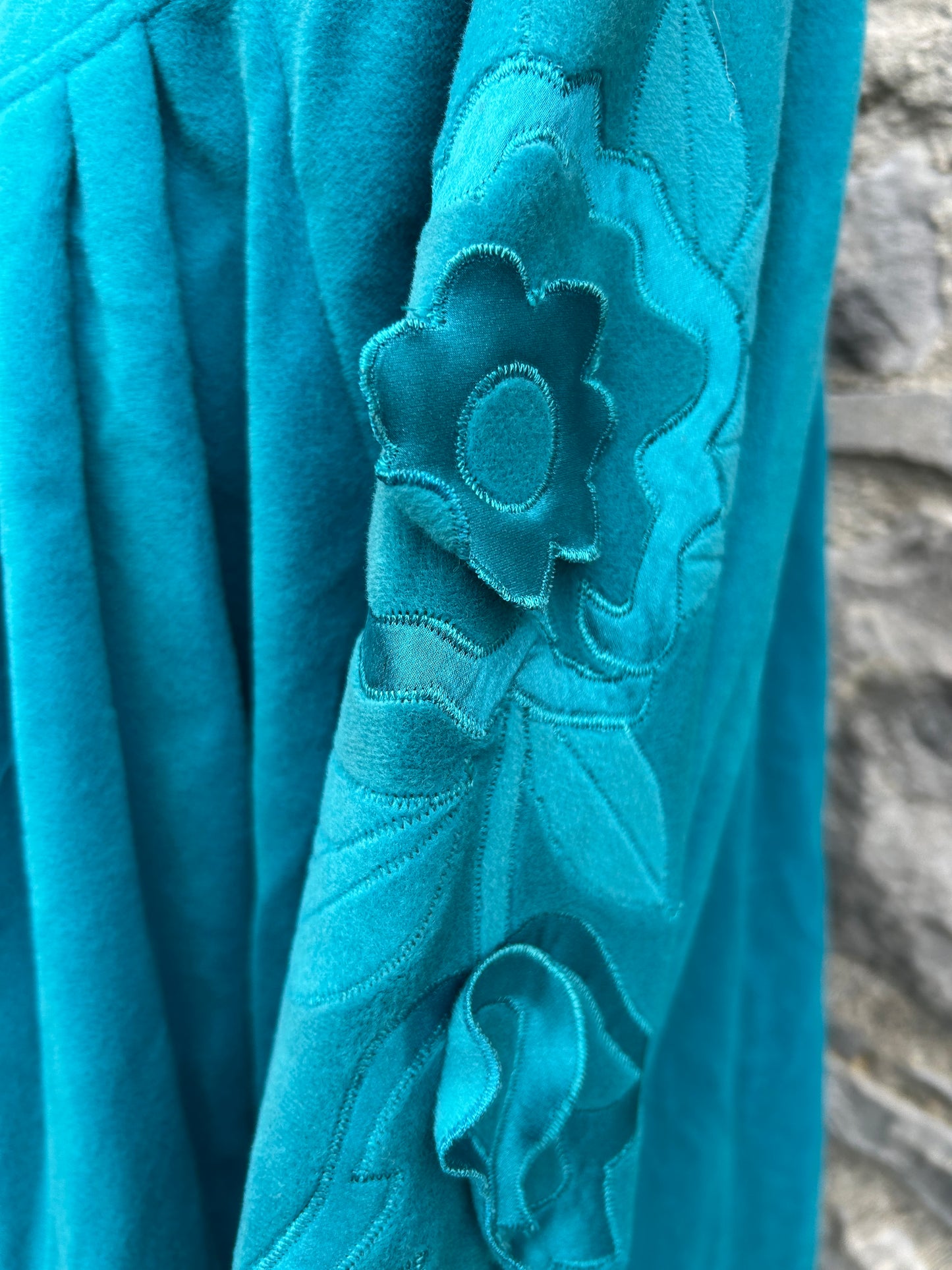 80s petrol velvet nightgown uk 16-18