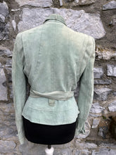 Load image into Gallery viewer, Pistachio suede jacket uk 10
