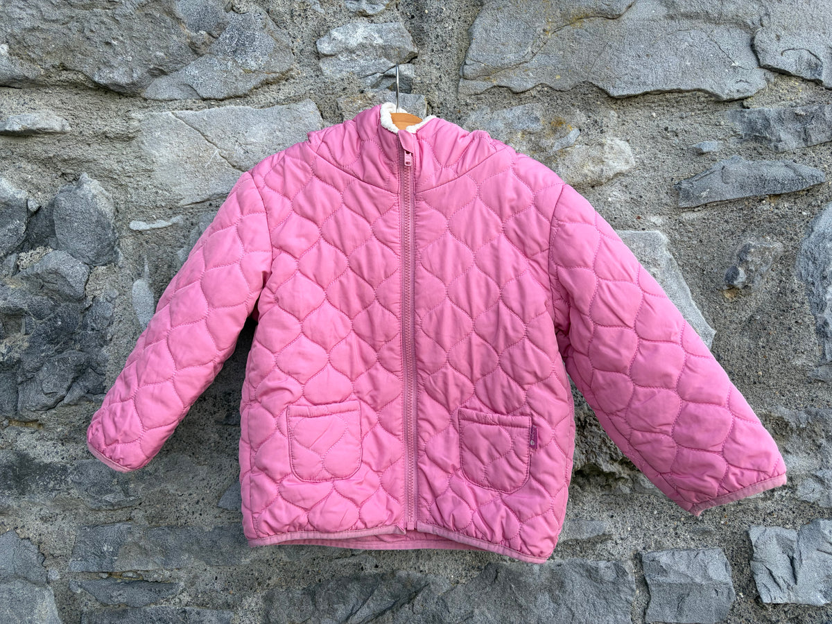 Pink quilted jacket 18-24m (86-92cm)