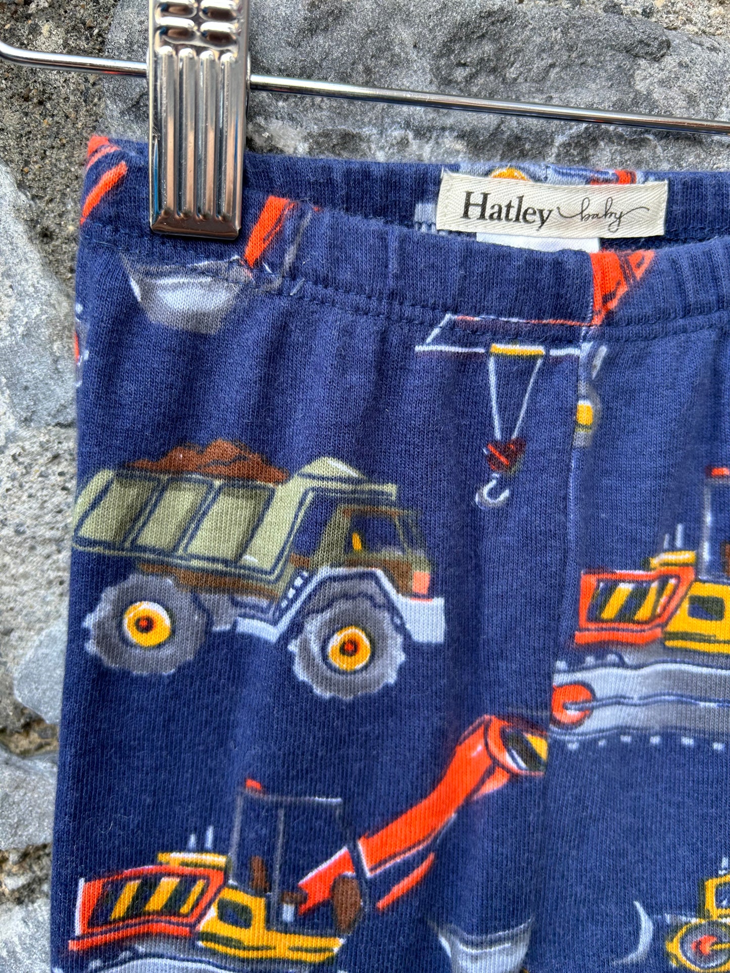 Navy construction vehicles pjs   9-12m (74-80cm)