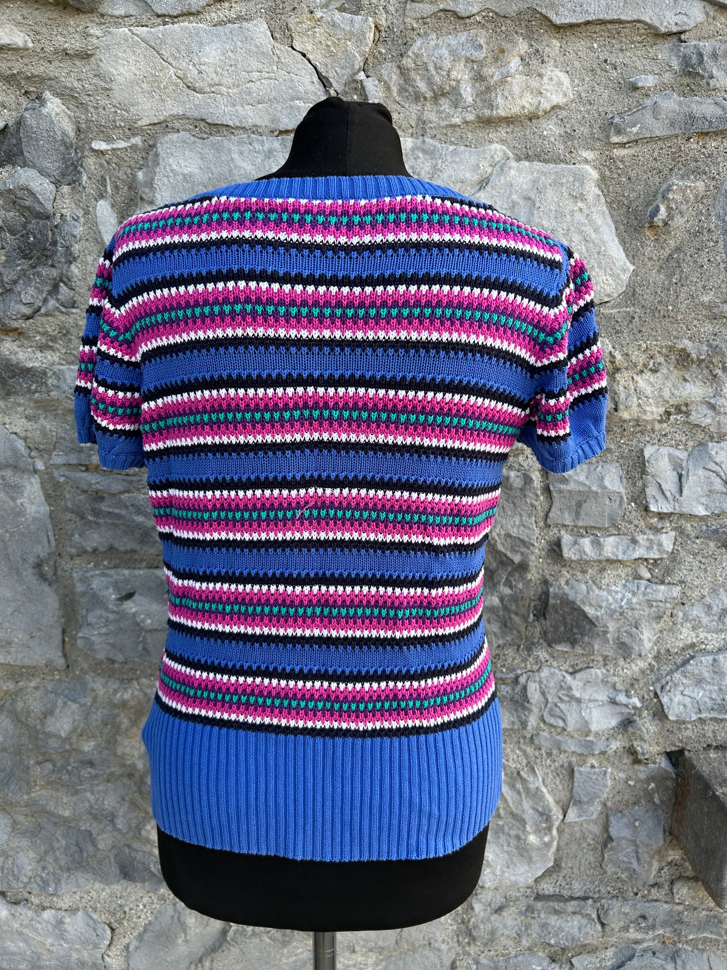 Pink&blue stripy cardigan uk 12