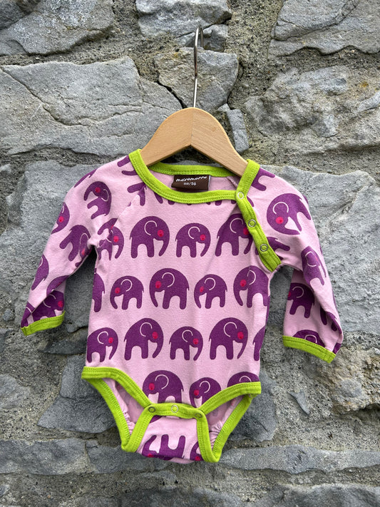 Pink elephants vest   0-1m (50-56cm)