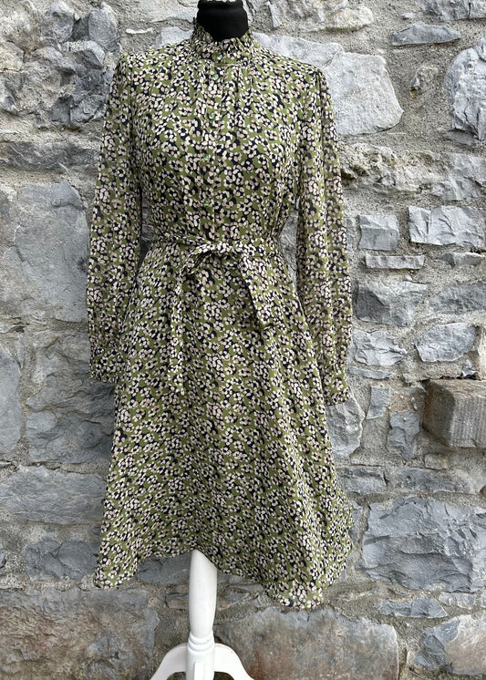 Floral green dress uk 10
