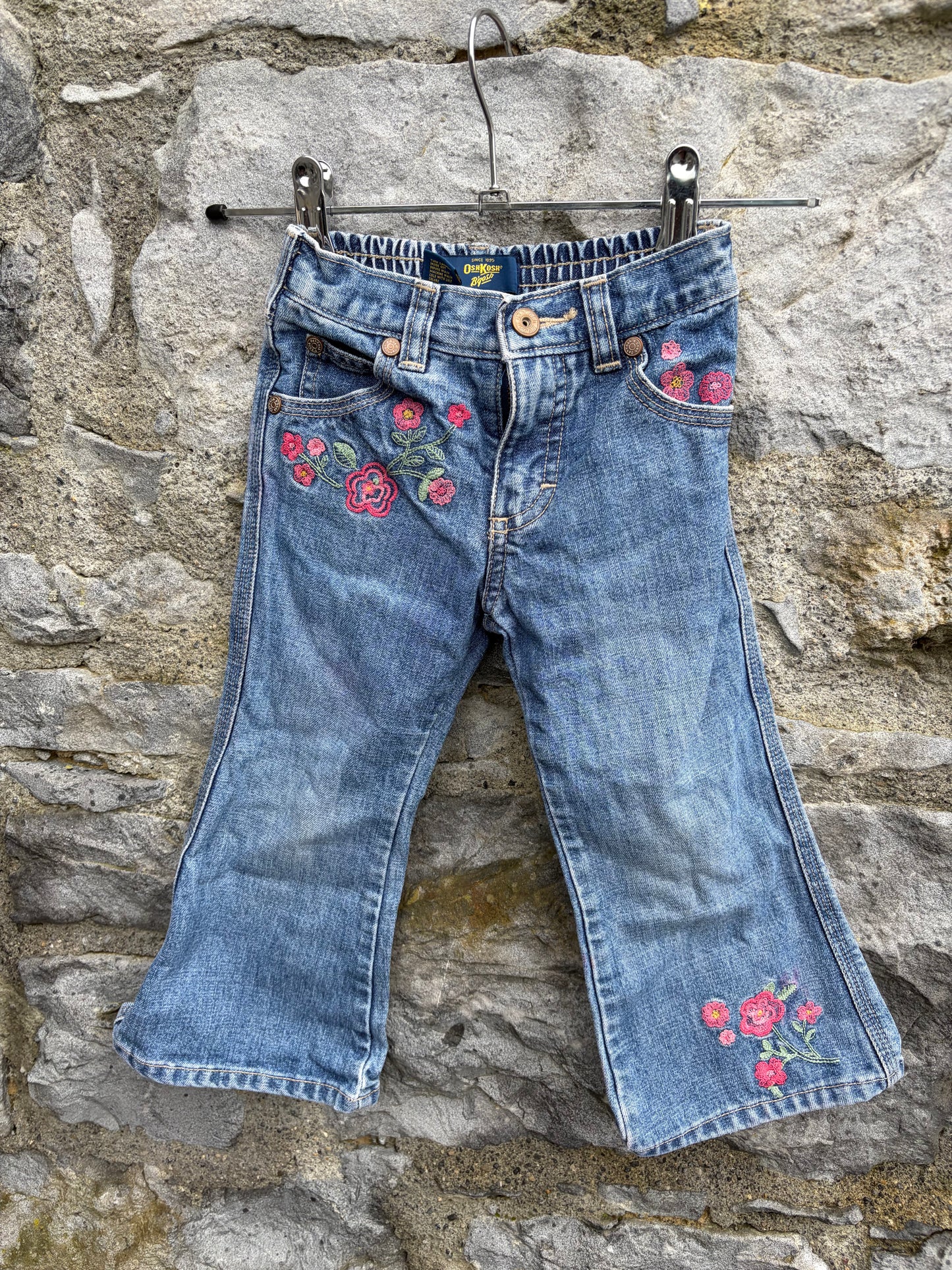 Y2K embroidered flares  18-24m (86-92cm)