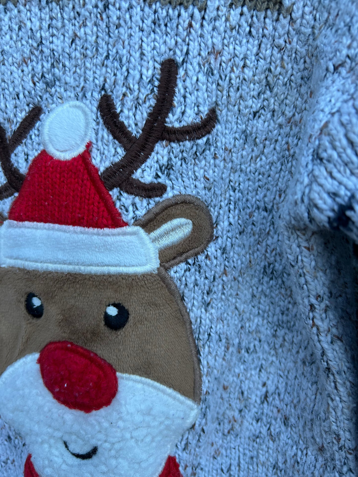 Rudolf grey jumper 3-4y (98-104cm)