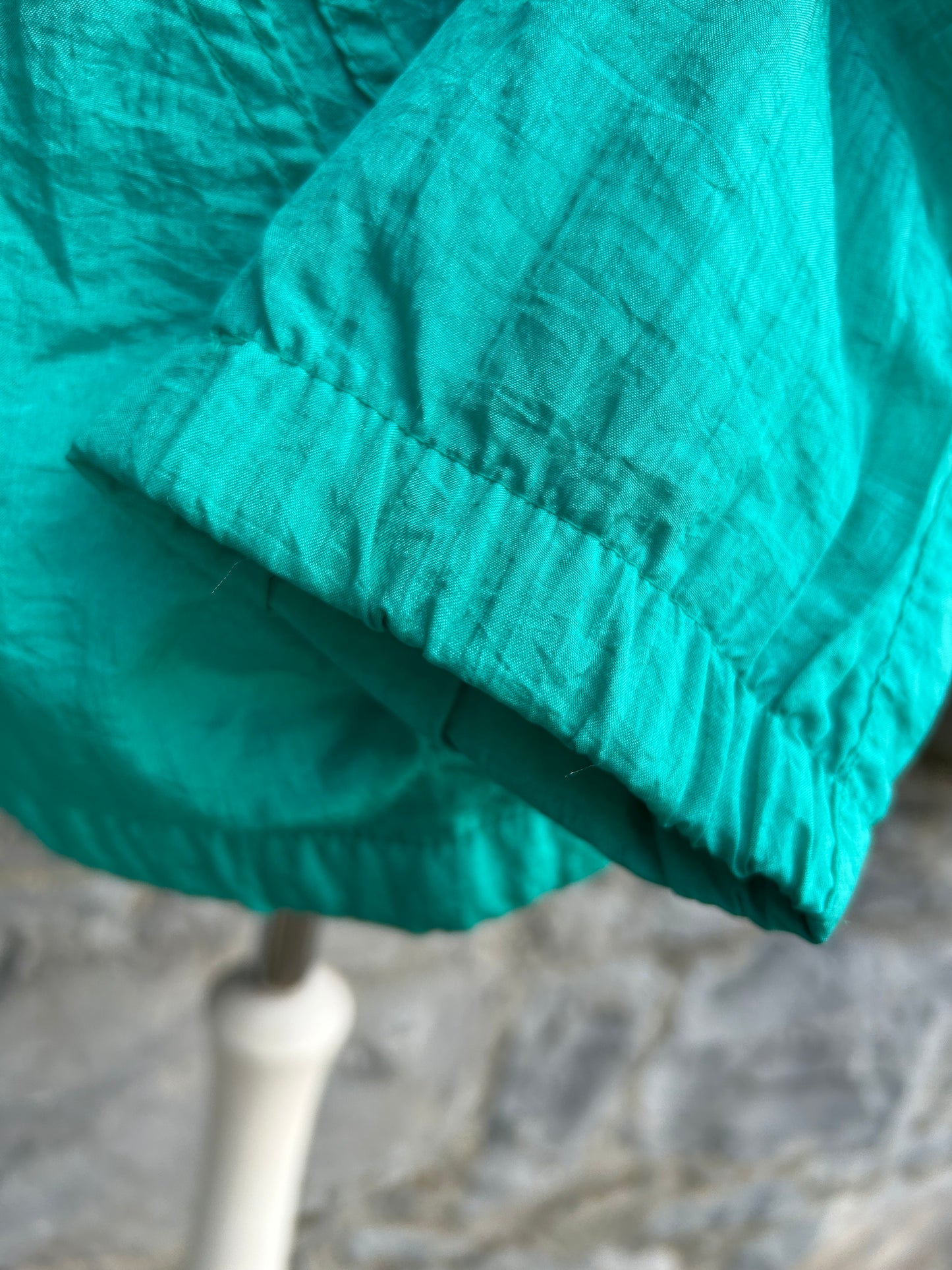 80s teal shell jacket Small