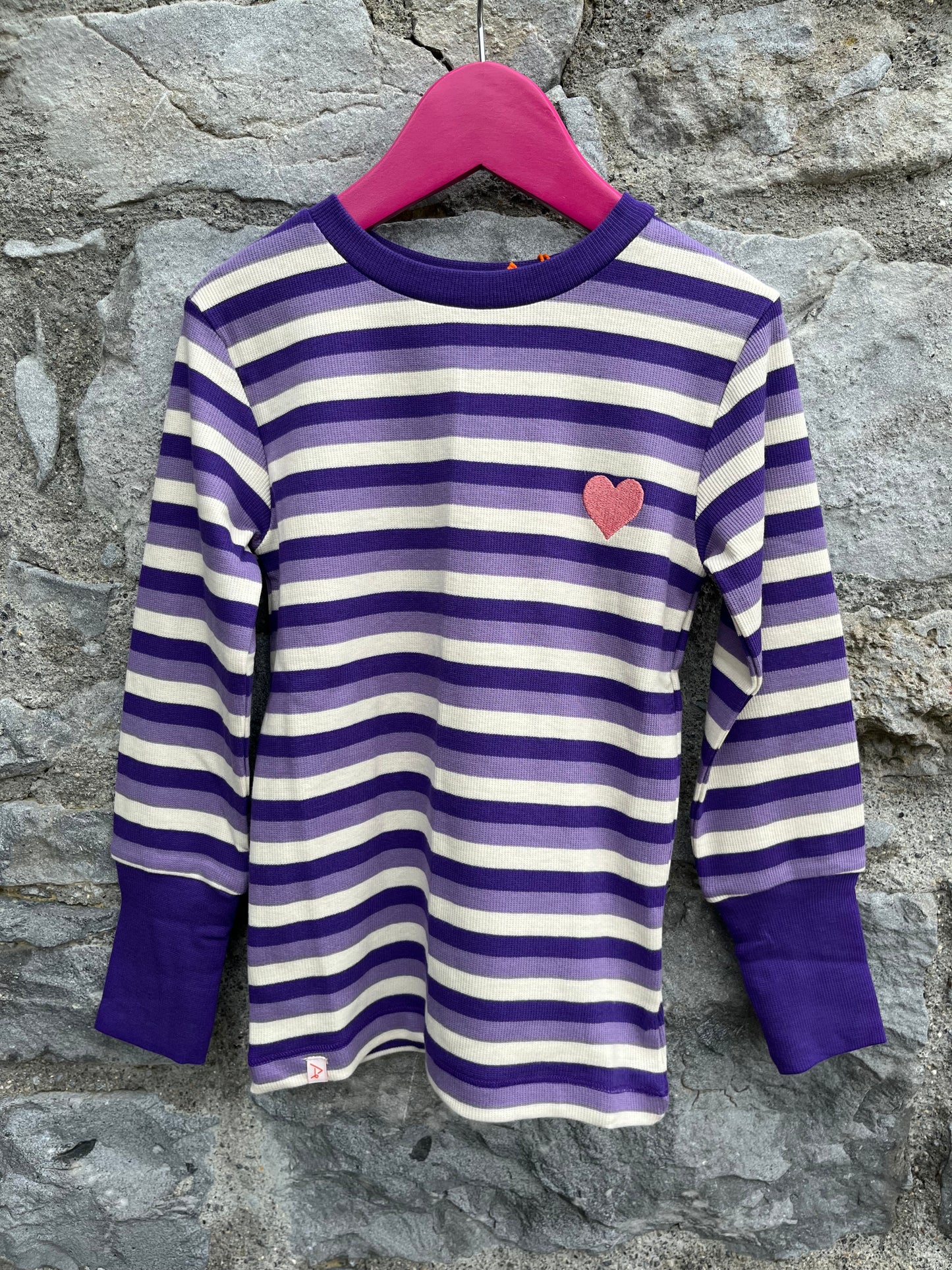 Heliotrope stripes top   5y (110cm)