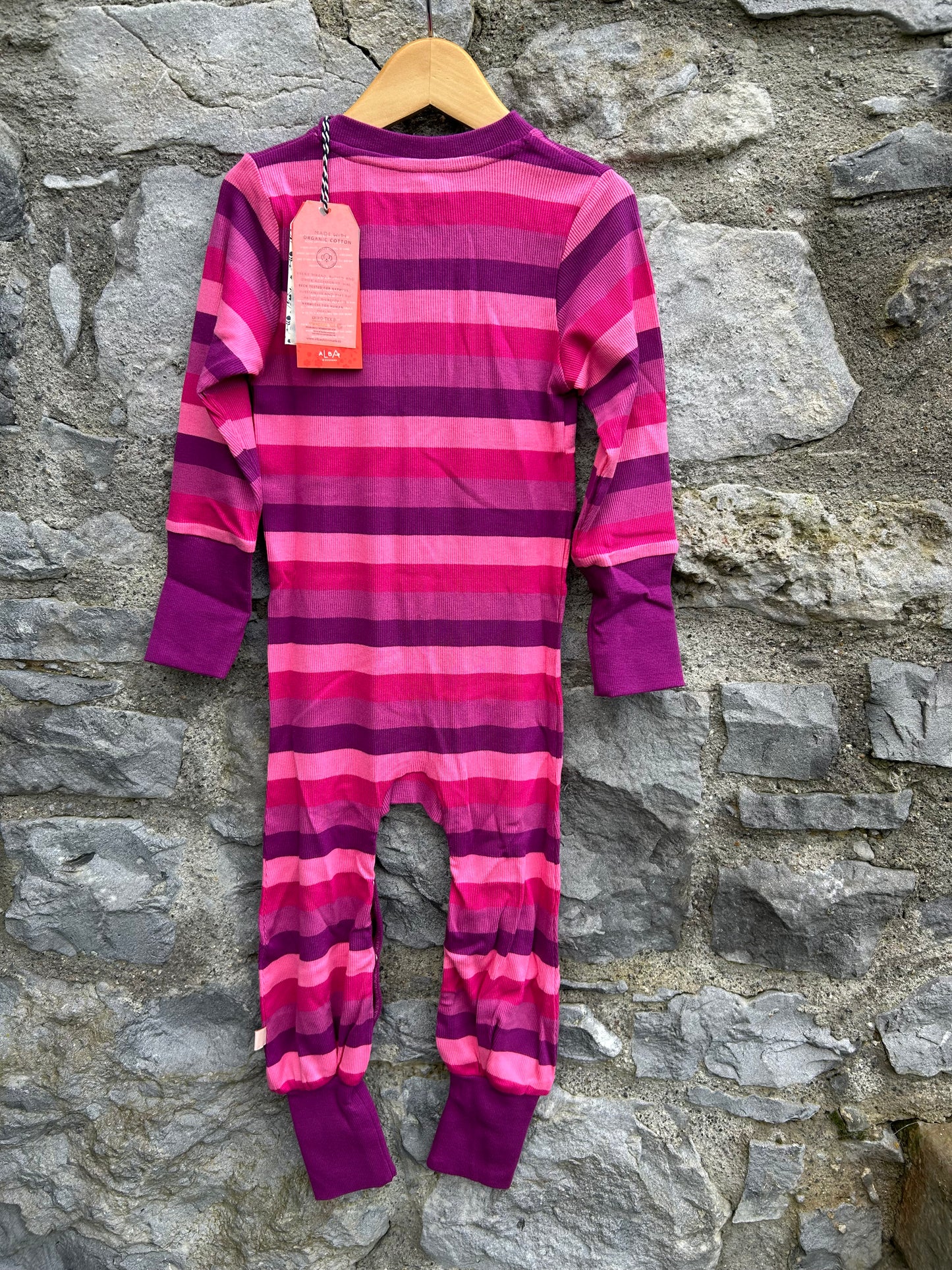 Very Berry stripy playsuit  18-24m (86-92cm)