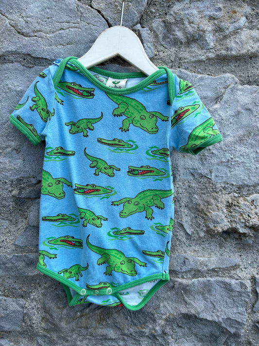 Crocodiles blue vest  9-12m (74-80cm)