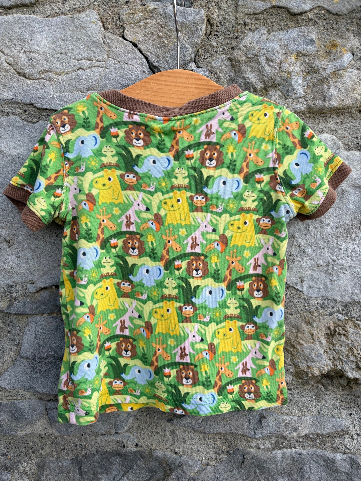 Jungle animals green T-shirt 18-24m (86-92cm)