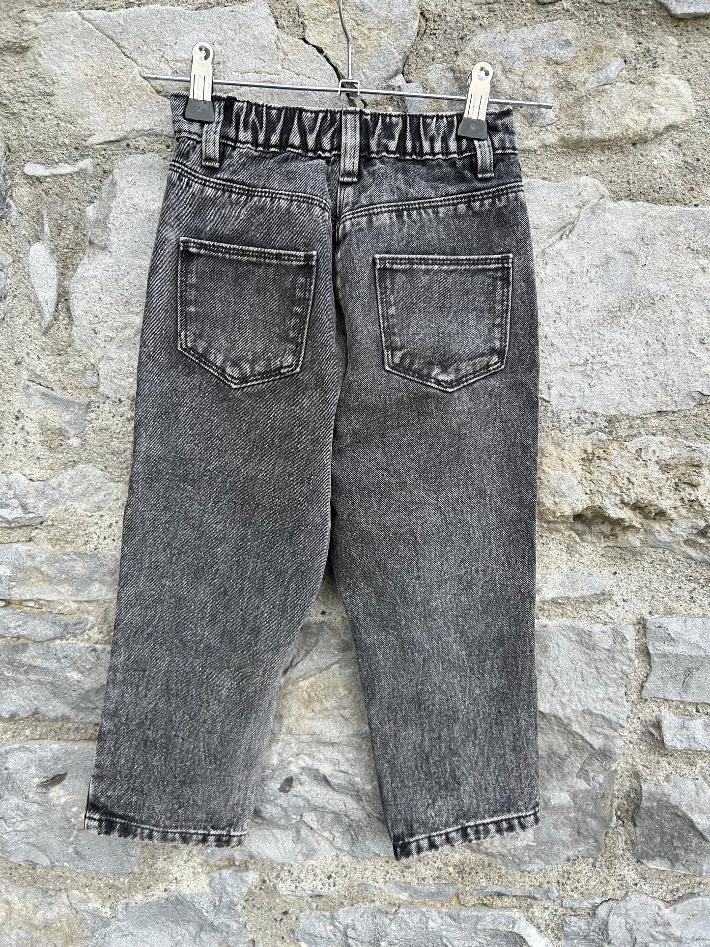 Charcoal acid wash jeans  4y (104cm)