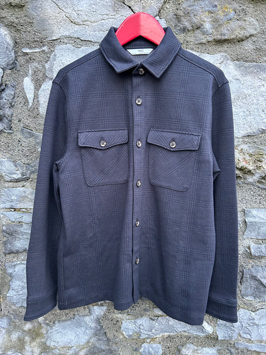 Navy check shirt 9-10y (134-140cm)