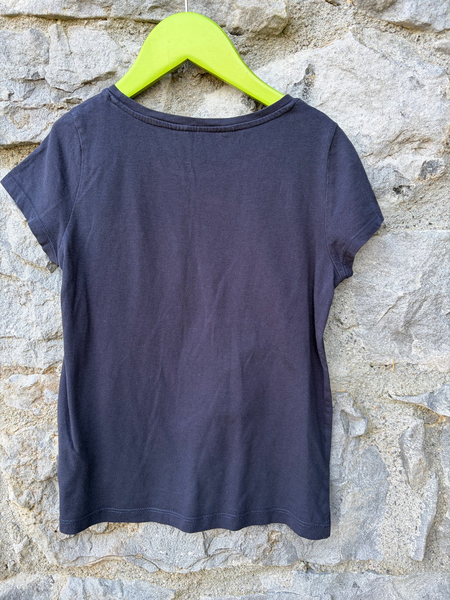 Birds navy t-shirt 7-8y (122-128cm)