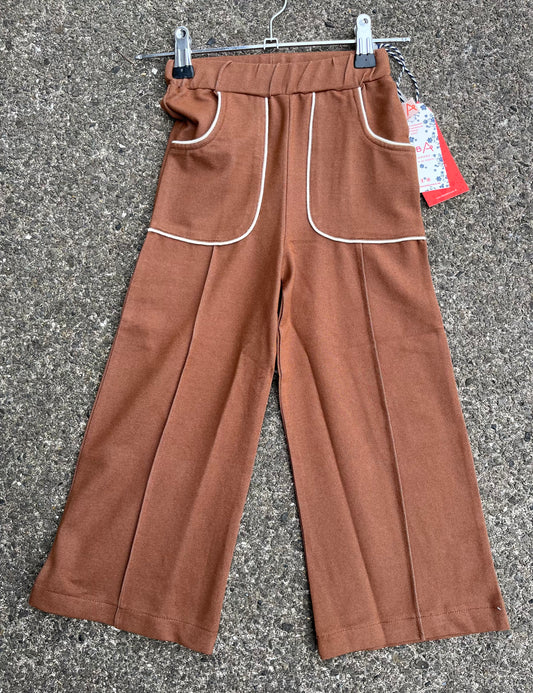 Brown Bell Bottom Pants  4y (104cm)