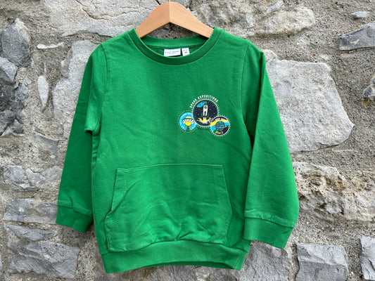 Green sweatshirt  2-3y (92-98cm)