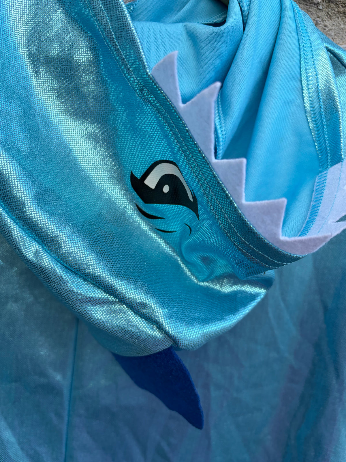 Shark head Blue cape  3-10y (98-140cm)