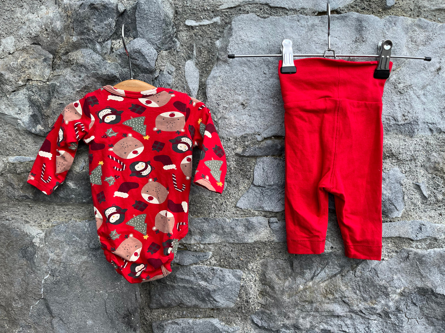 Christmas vest&pants  0-1m (50-56cm)