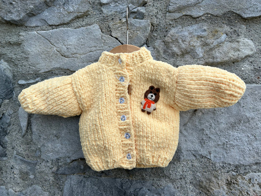 Teddy yellow fleece cardigan
