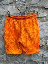 Load image into Gallery viewer, Orange tie dye shorts  9-10y (134-140cm)
