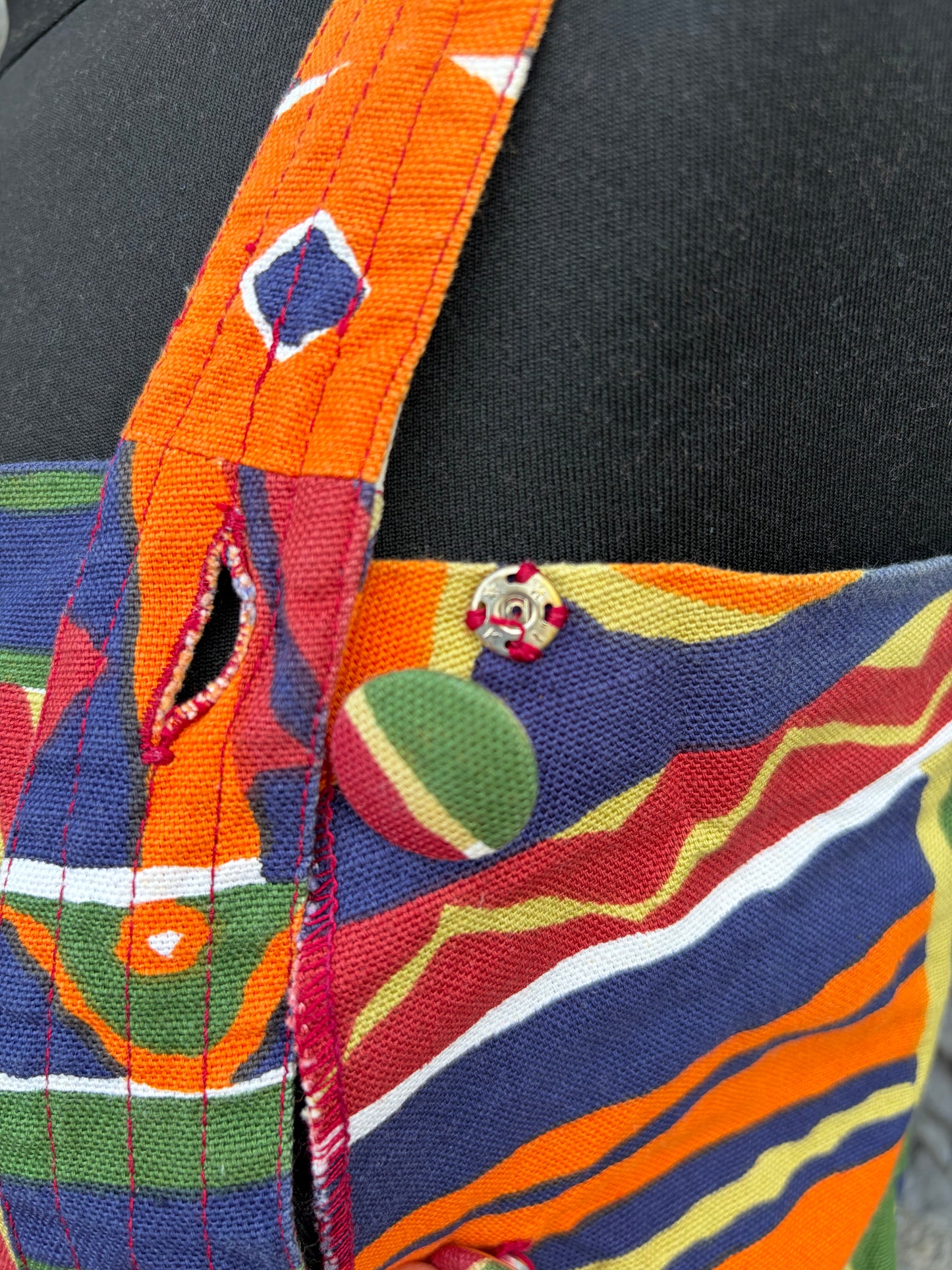 90s colourful geometric dress uk 6-8