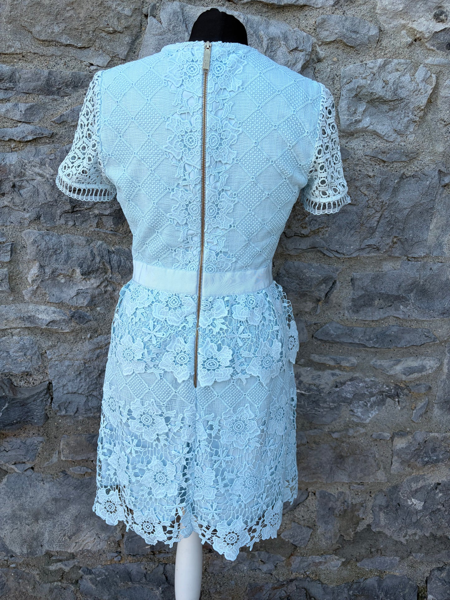 Dixa Layered Lace blue dress uk 8